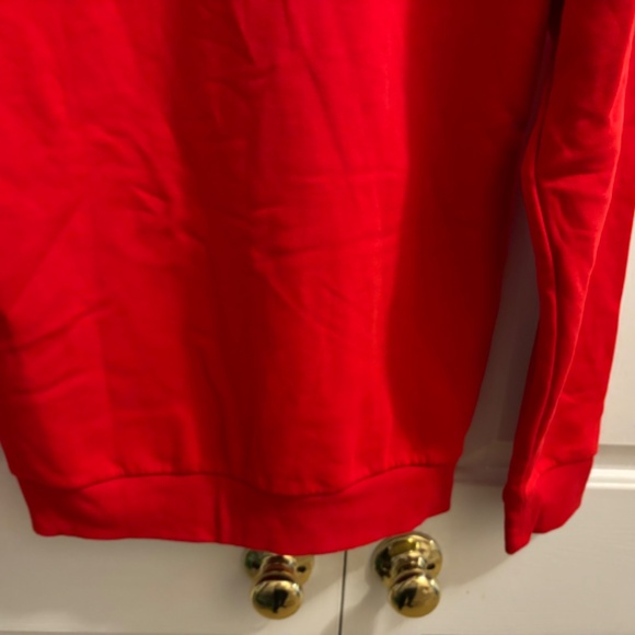 NWT Adidas L/S Red Branded Hoodie - Picture 3 of 11
